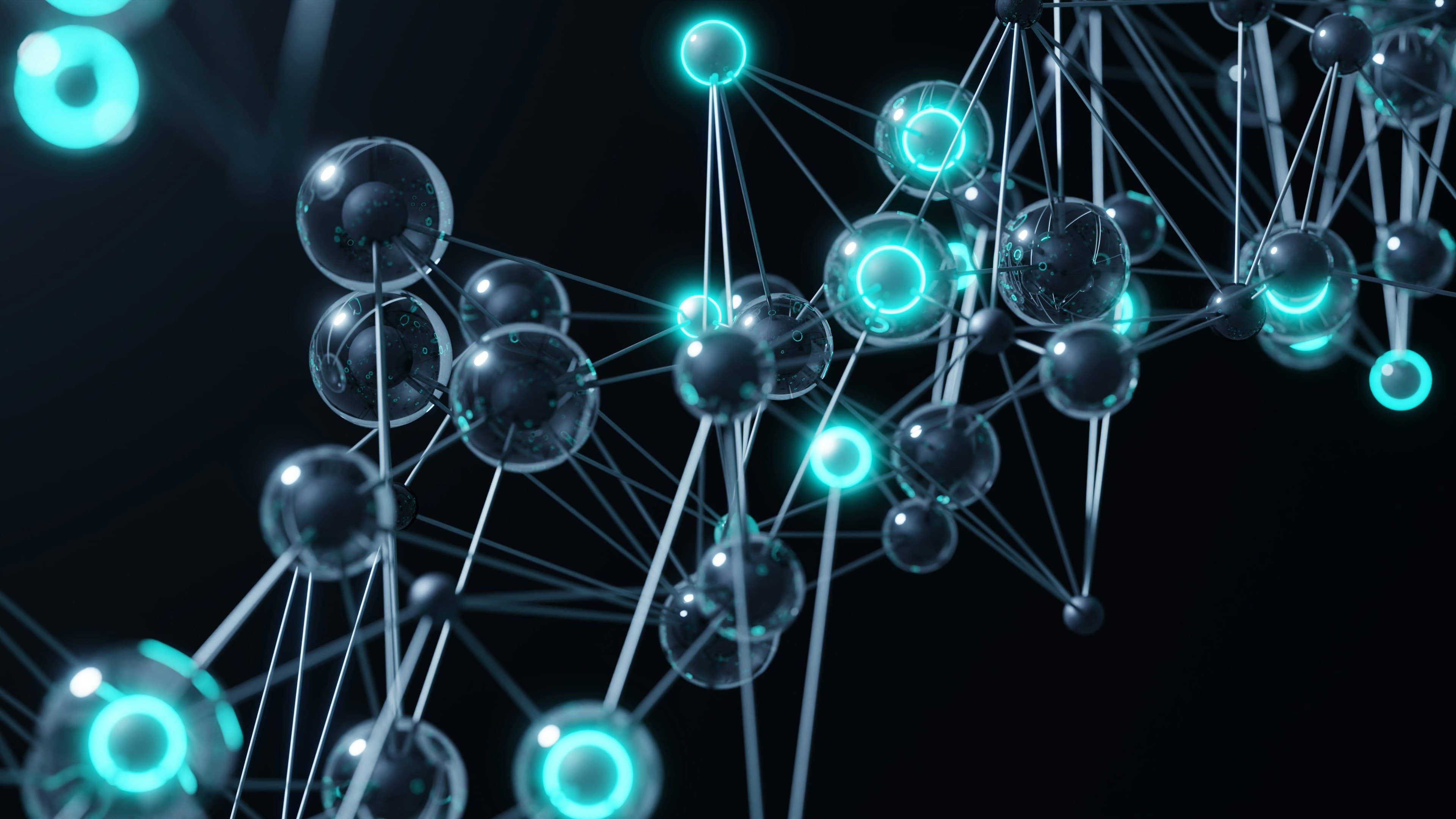 Network graphic showing connections and collaboration